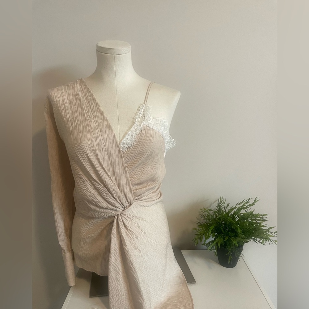 NWT Zara Half Top Bralette Wrap Shirt